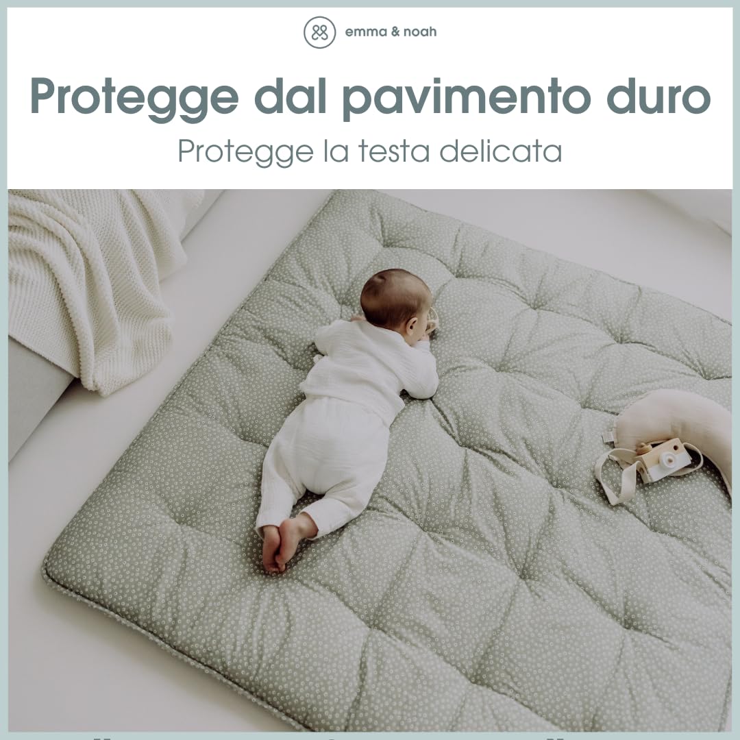 emma & noah Coperta Gattonare 120x120 Fiore Salvia Imbottita