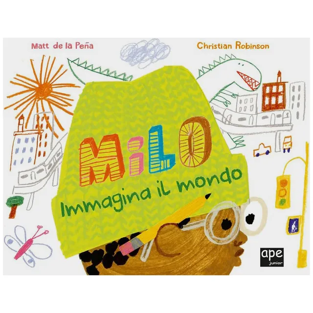 Ape Junior Milo immagina il mondo albo illustrato 3 anni