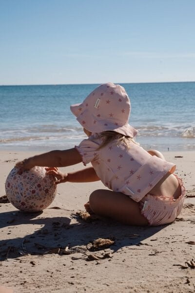 Little Dutch mutandina costume bimba rosa conchiglie UPF 40+