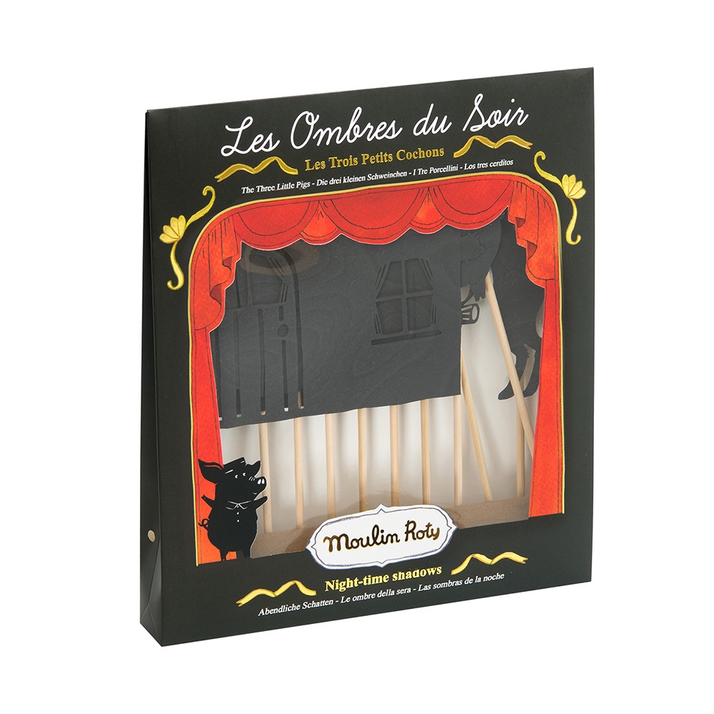 Moulin Roty Tre Porcellini Gioco delle Ombre 9 Sagome