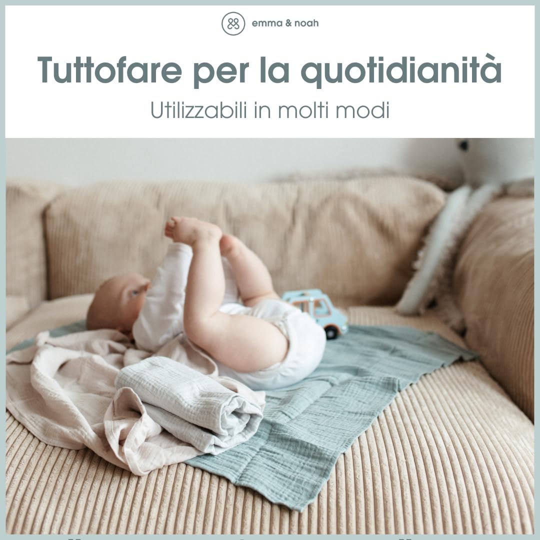 emma & noah Pannolini Garza 70x70 Frutteto 3 pz Bio