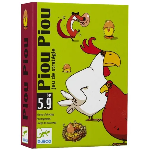 Djeco Piou Piou gioco di carte difendi il pollaio bimbi