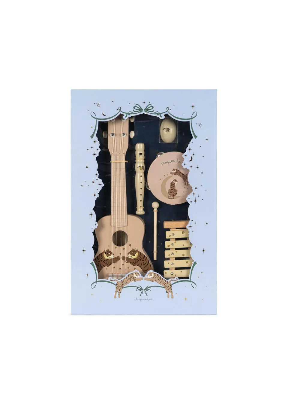 Konges Slojd Tiger set strumenti musicali legno 5 pezzi