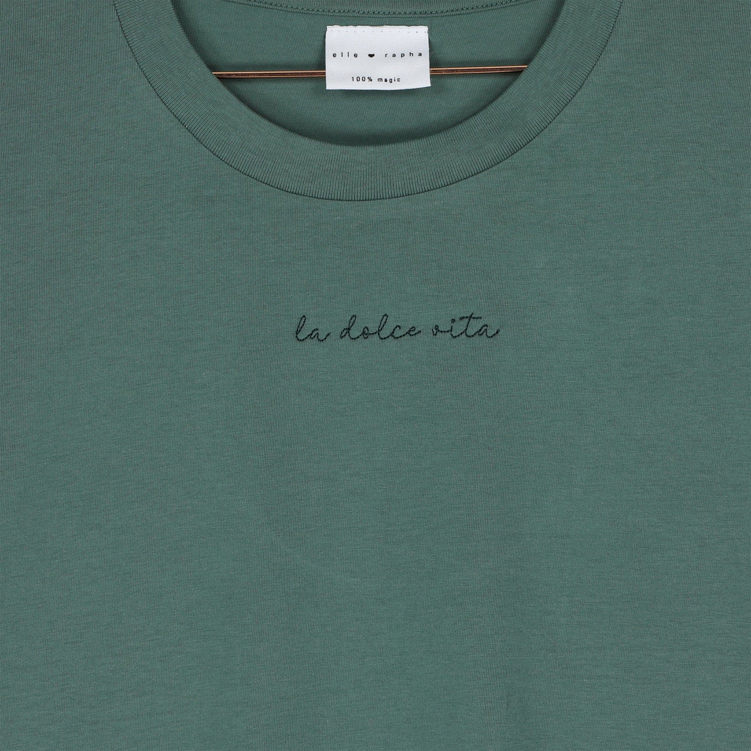 Ella and Rapha Dolce Vita t-shirt verde cotone biologico