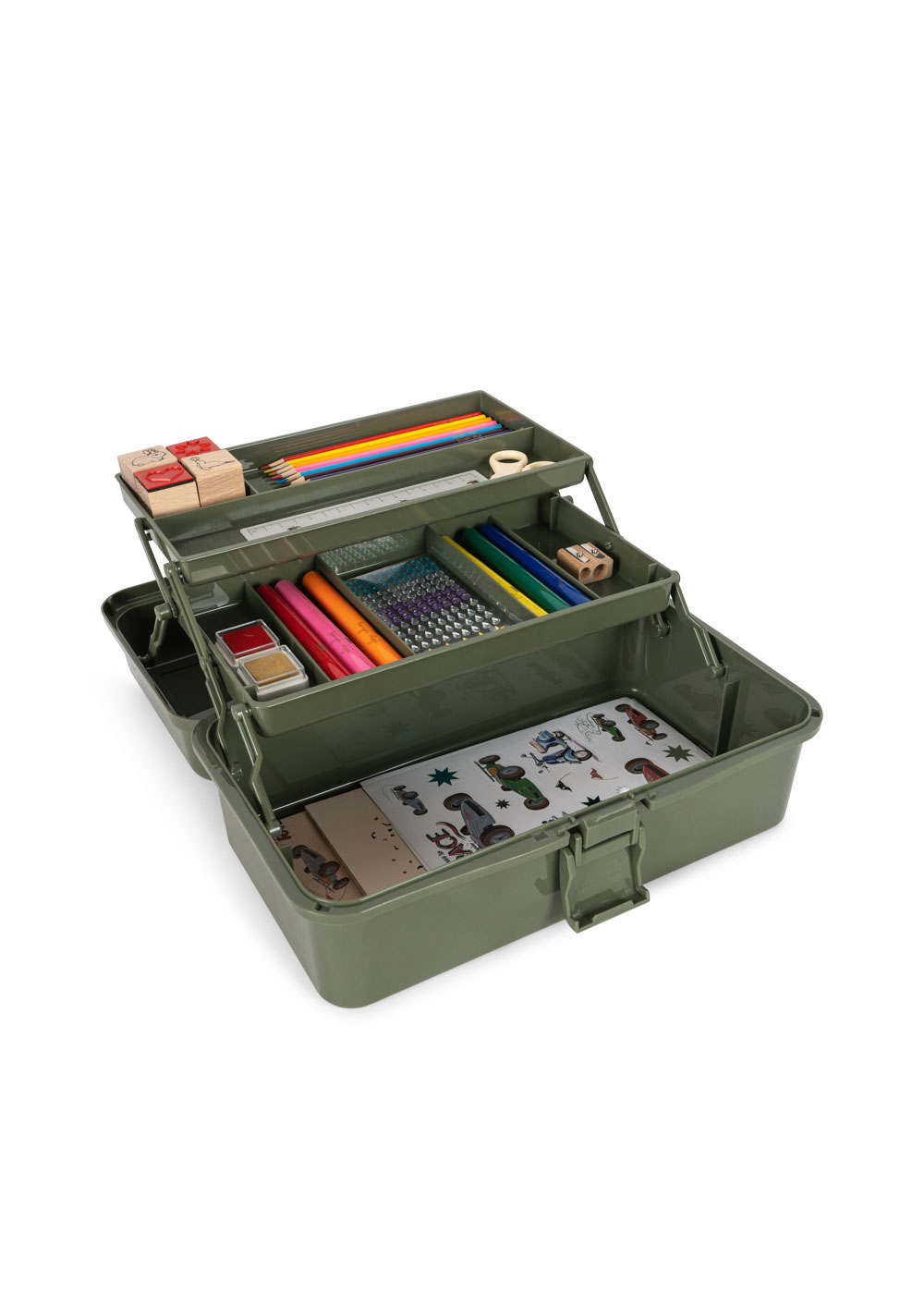 Konges Sløjd Cofanetto Creativo olive set disegno
