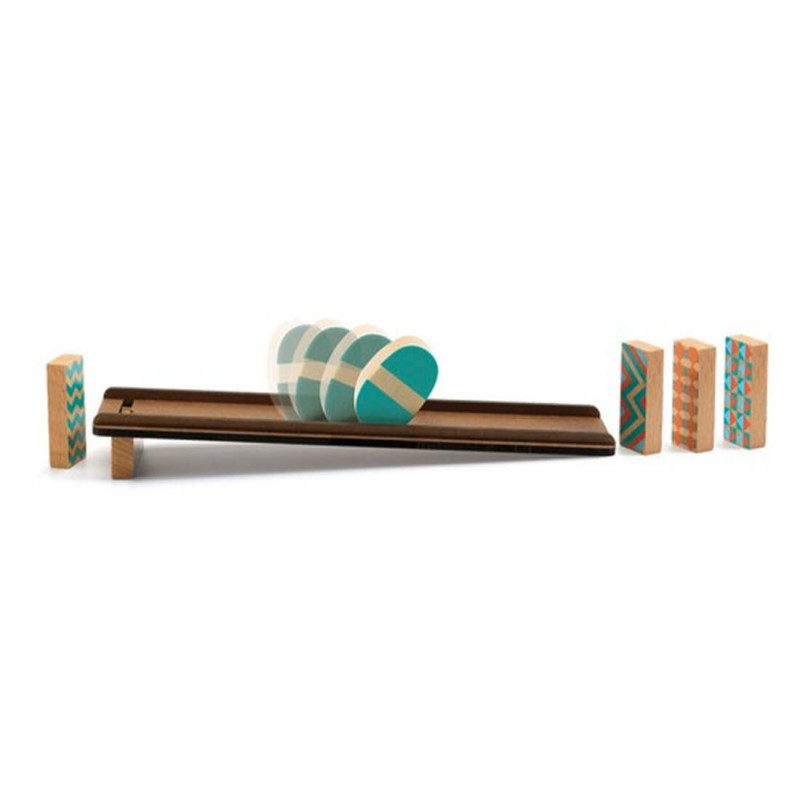 Djeco Zig & Go Culbuto pista azione-reazione 7 pezzi legno