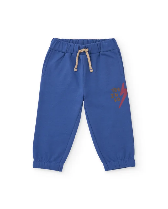 Tuc Tuc pantalone felpa blu bimbo elastico