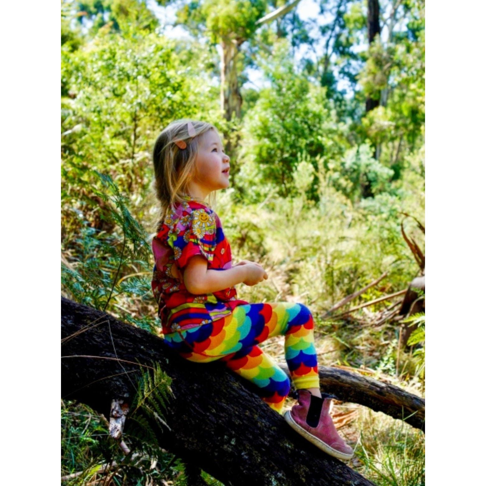 Slugs & Snails Scales leggings bimbo squame cotone bio