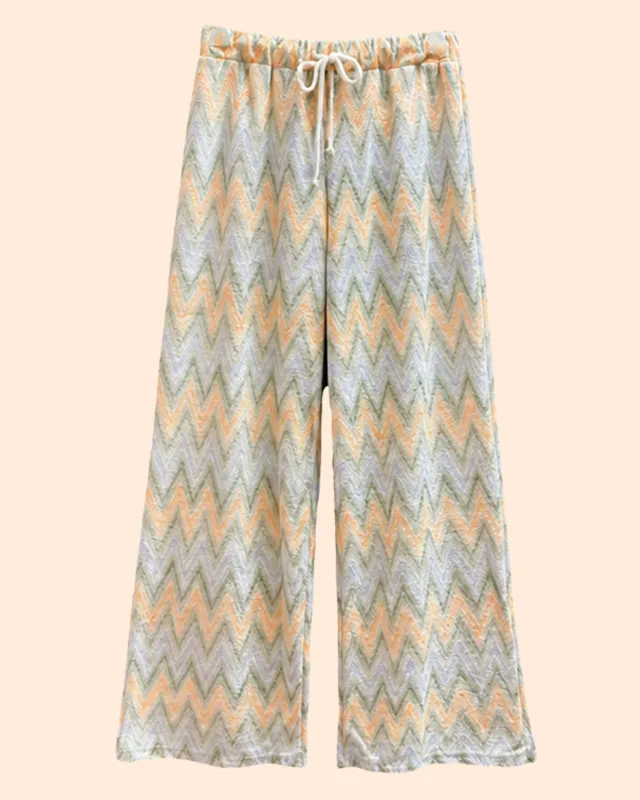 Ella and Rapha Olivia pantaloni spugna donna verde taglia unica
