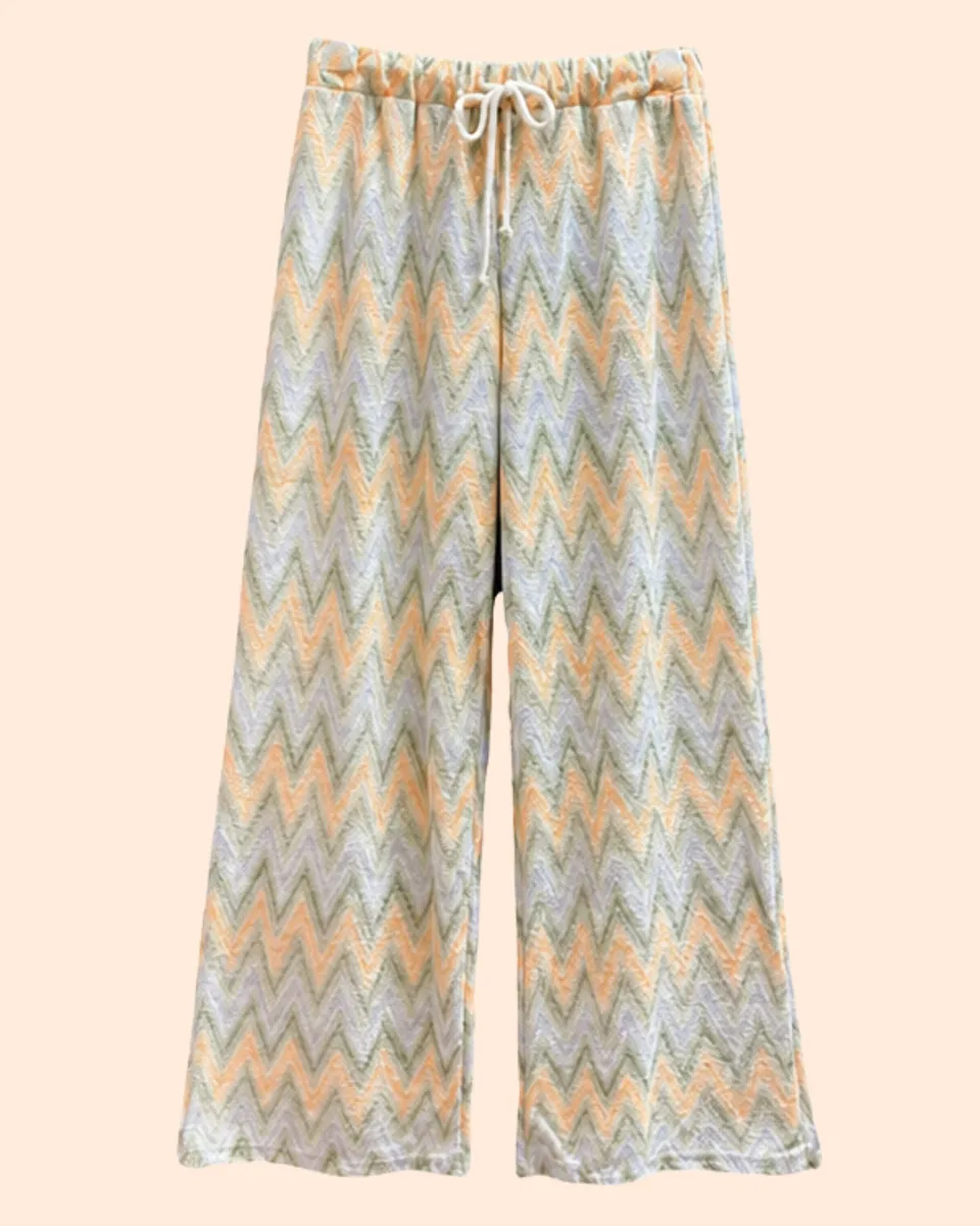 Ella and Rapha Olivia pantaloni spugna donna verde taglia unica