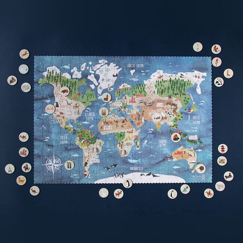 Londji Discover the World puzzle 200 pezzi mondo