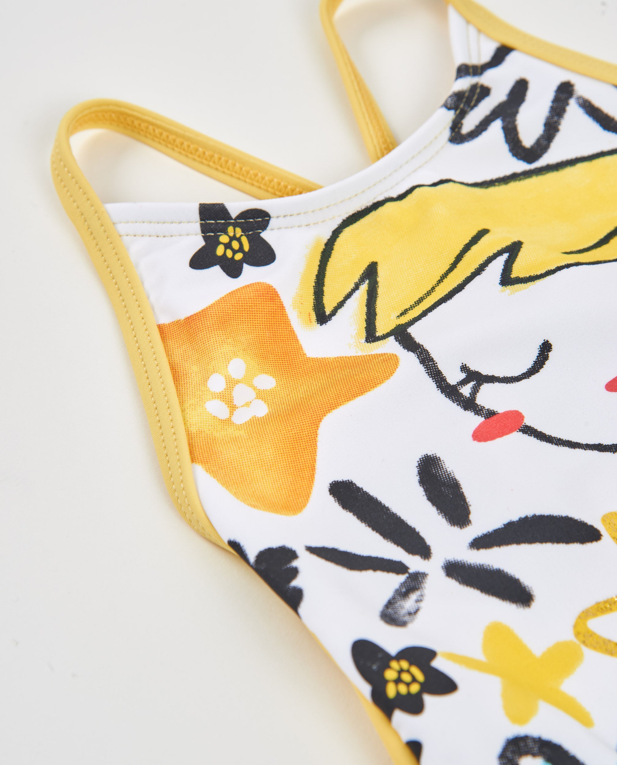 Tuc Tuc costume intero bambina giallo fantasia