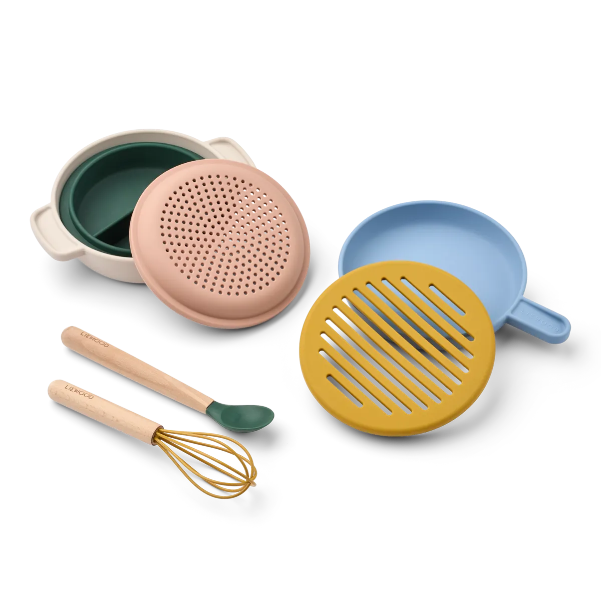 Liewood Elio Mealtime Set Gioco Cucina Silicone 7 Pezzi