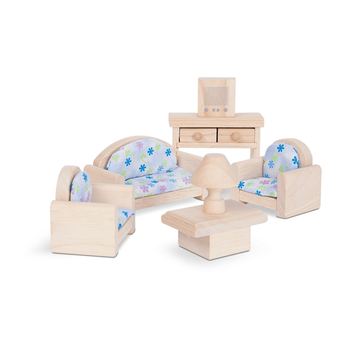Plan Toys Soggiorno Set Arredi Casa Bambole Legno Gomma