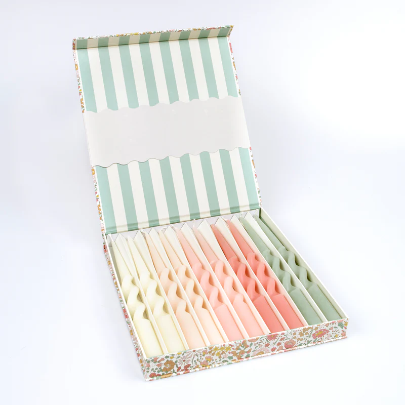 Meri Meri Liberty Wharfedale Candele Intrecciate 10 Pezzi