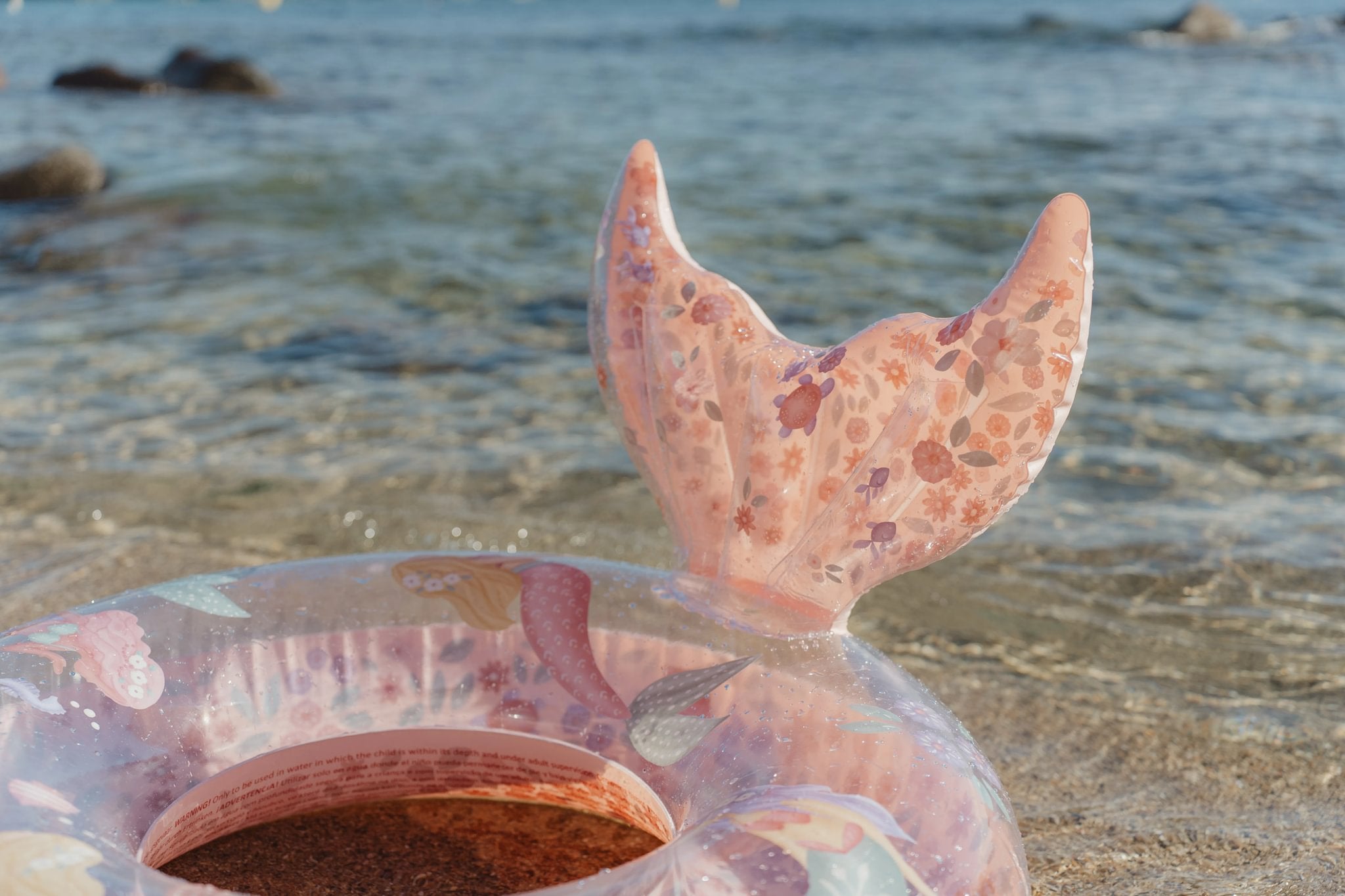 Little Dutch salvagente grande rosa sirena PVC 91 cm