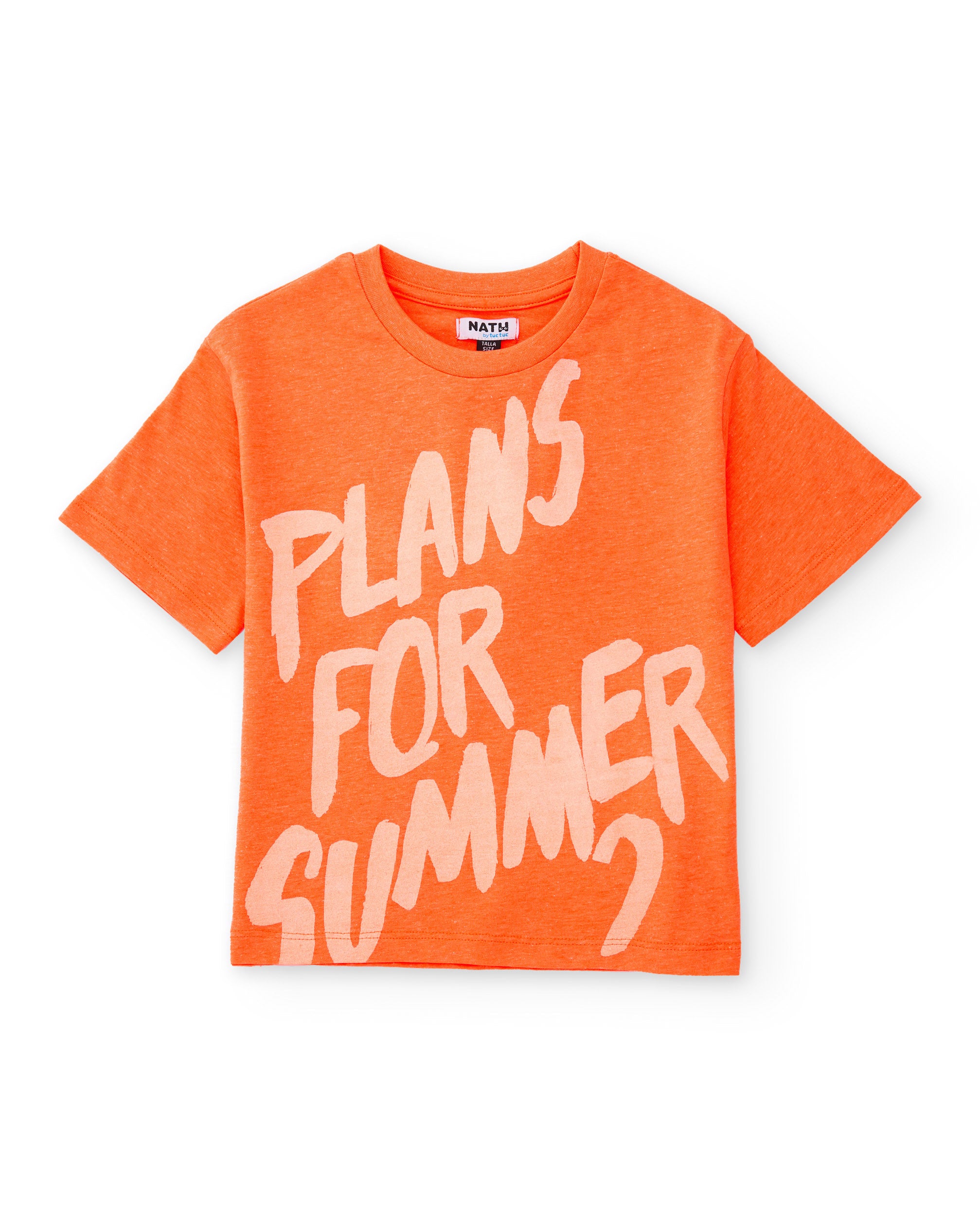 Tuc tuc t-shirt bimbo arancione maniche corte