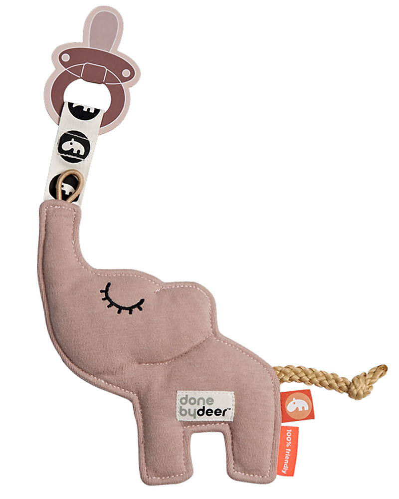 Done by Deer Cozy Keeper Elly reggi-ciuccio elefante cotone