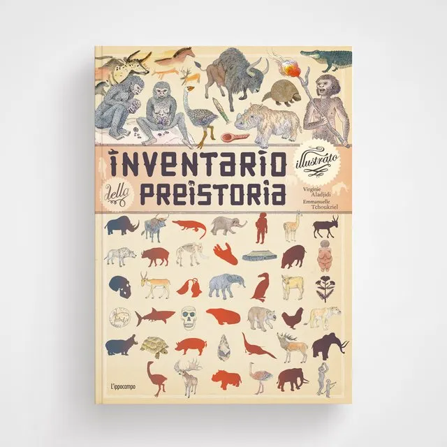 L'Ippocampo Inventario Illustrato Preistoria libro cartonato 6-9 anni