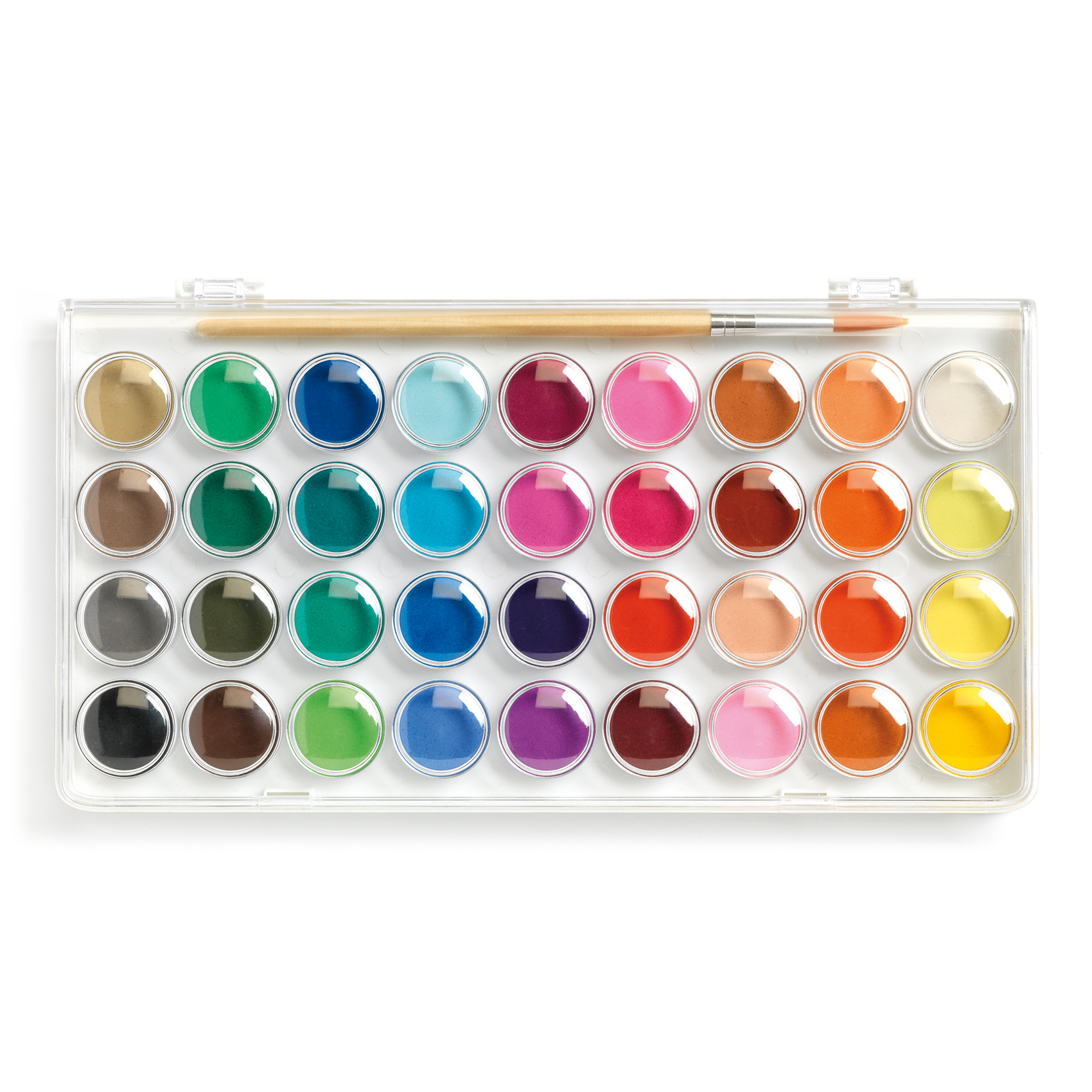 Djeco set 36 colori acquarelli per dipingere