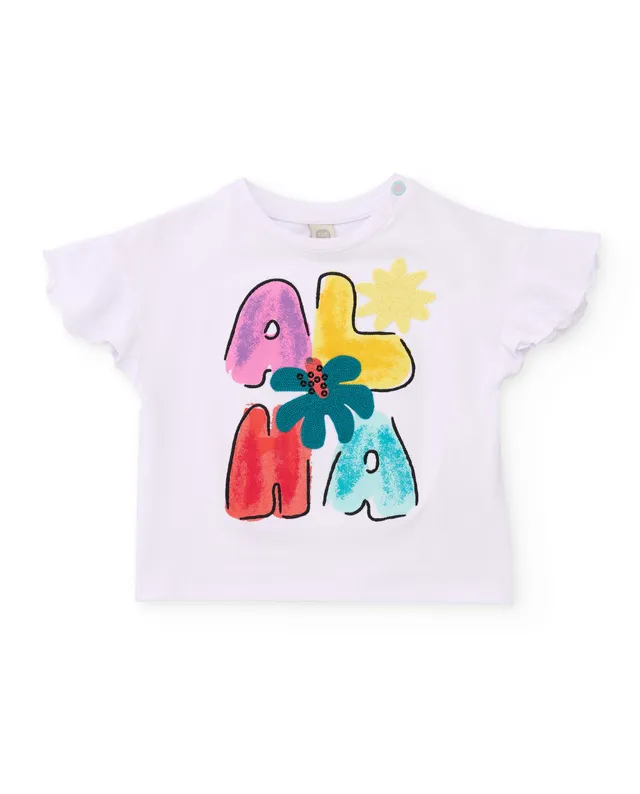 Tuc Tuc t-shirt bambina bianca manica volant