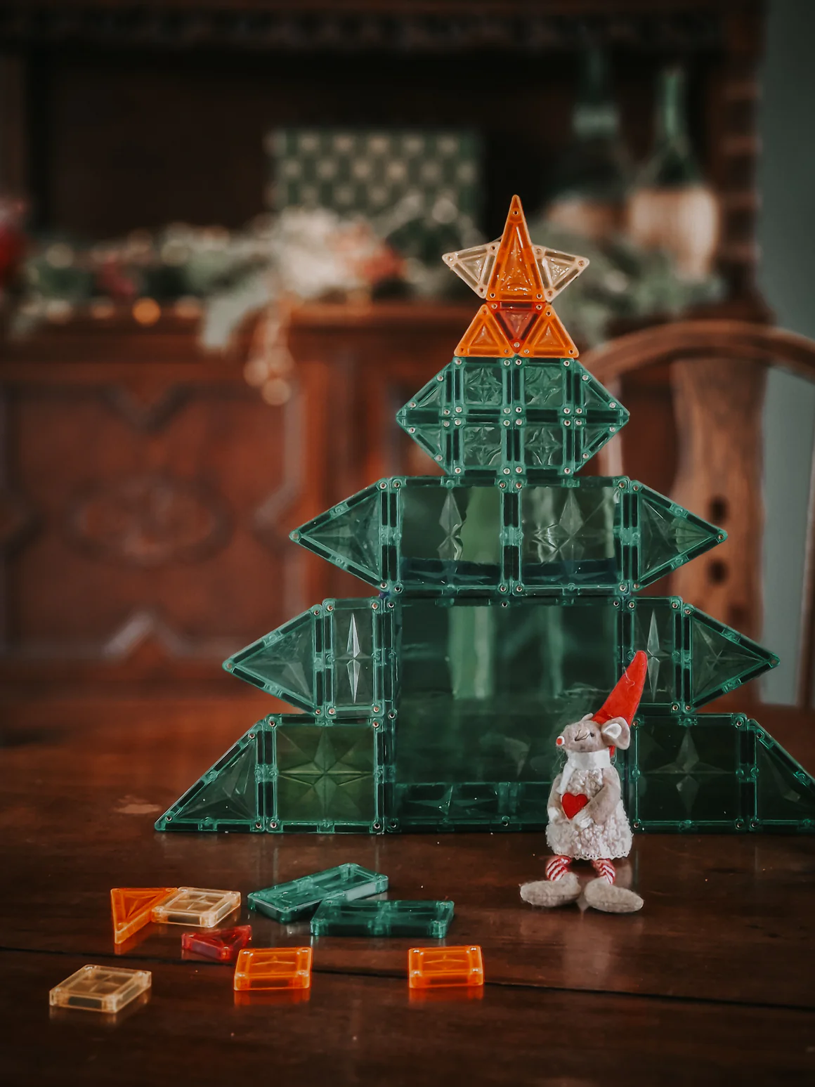 Cleverclixx Calendario Avvento costruzioni magnetiche 37 pezzi