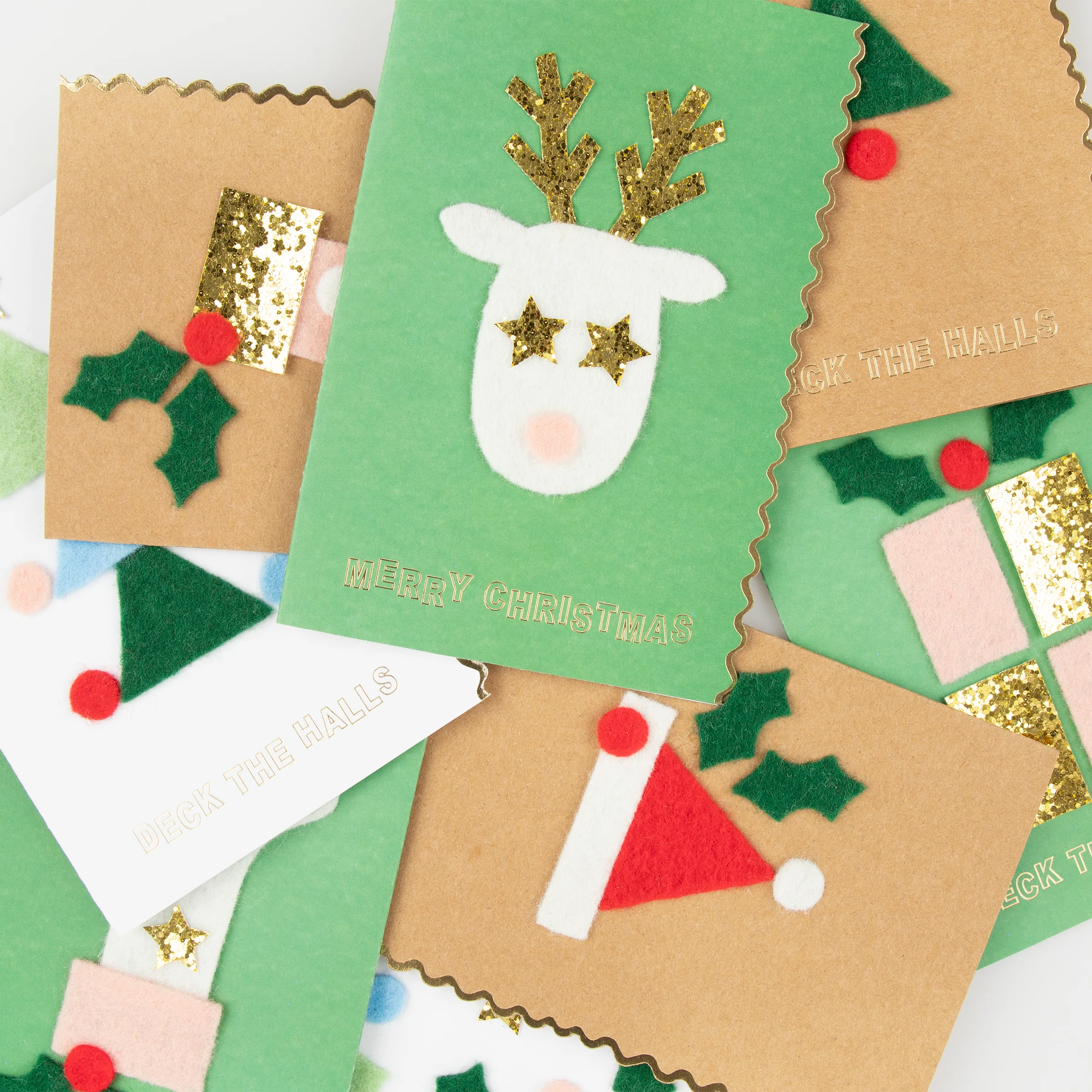 Meri Meri set 8 cartoline Natale fai da te