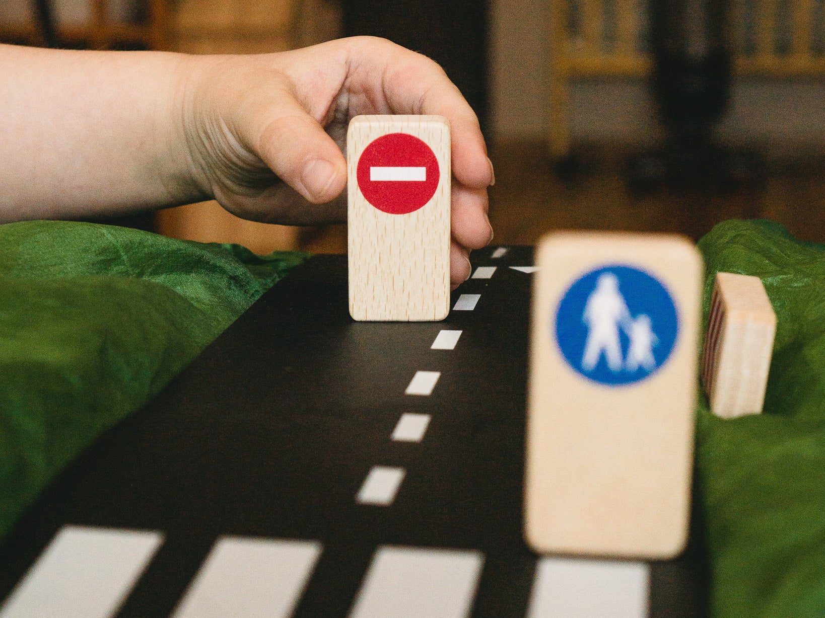 Waytoplay Traffic segnali stradali legno 8 pezzi