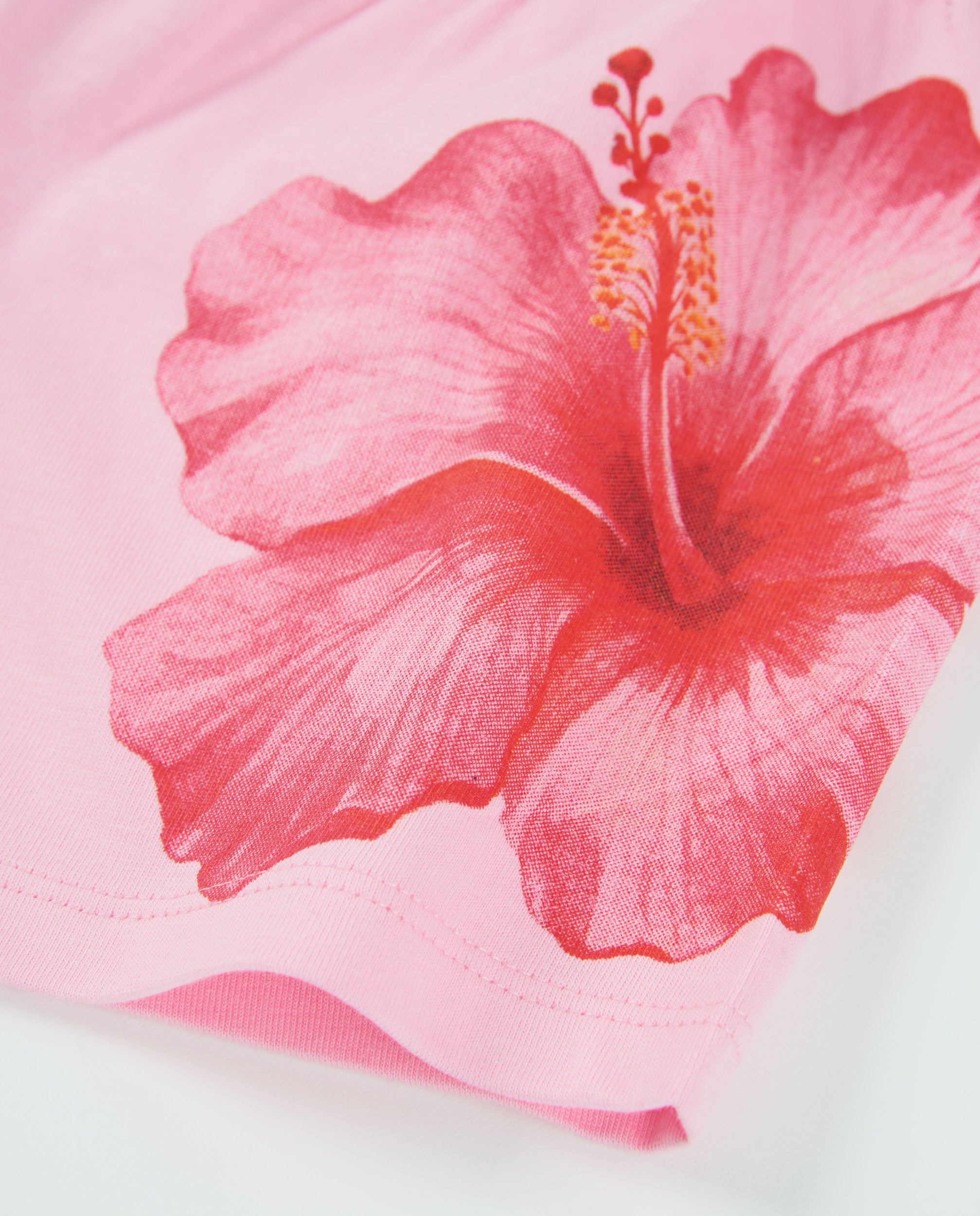 Tuc Tuc Shorts Bambina Rosa Ibisco Cotone con Coulisse