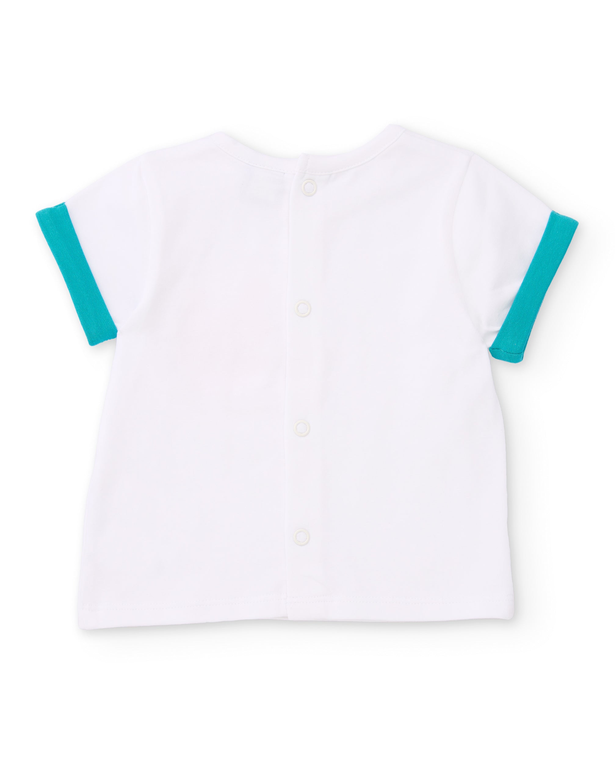 Tuc Tuc completino neonato bianco maglia + shorts