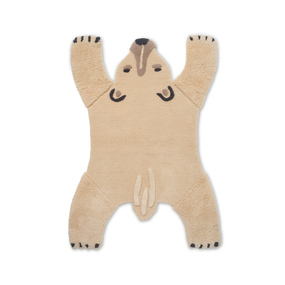 Ferm Living Animal Tufted Rug tappeto orso polare 118x160 cm