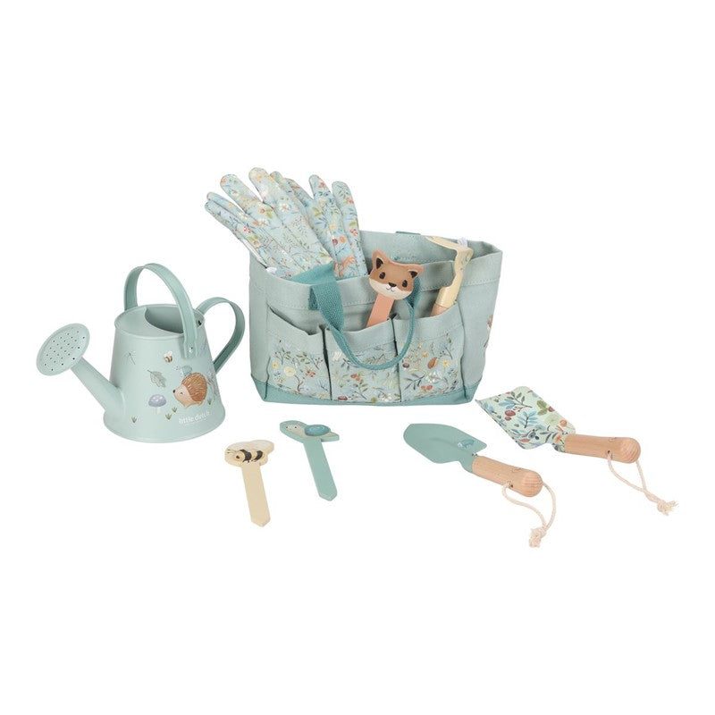 Little Dutch Forest Friends set giardinaggio bambini 10 pezzi legno