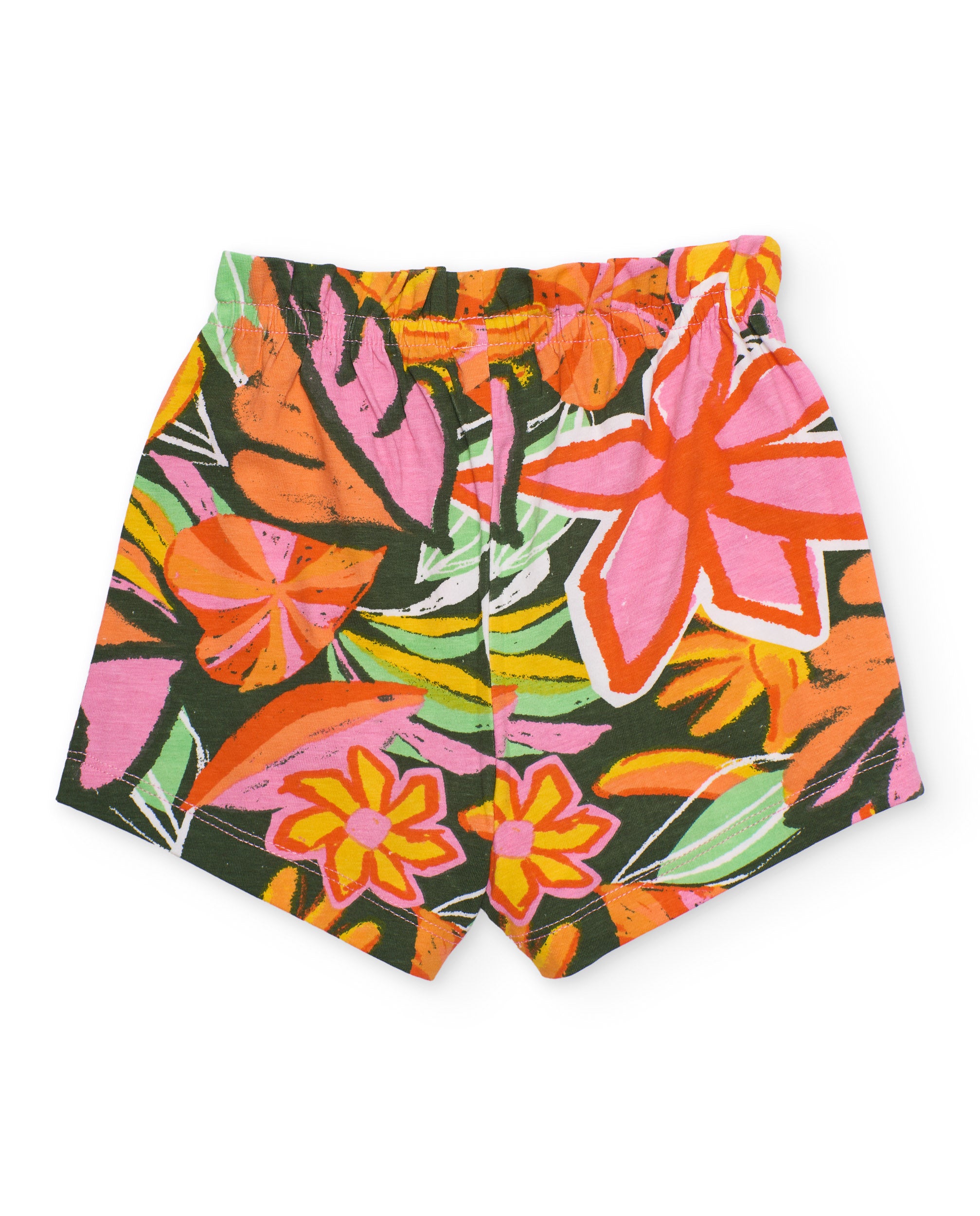 Tuc Tuc shorts bambina arancioni fantasia fiori