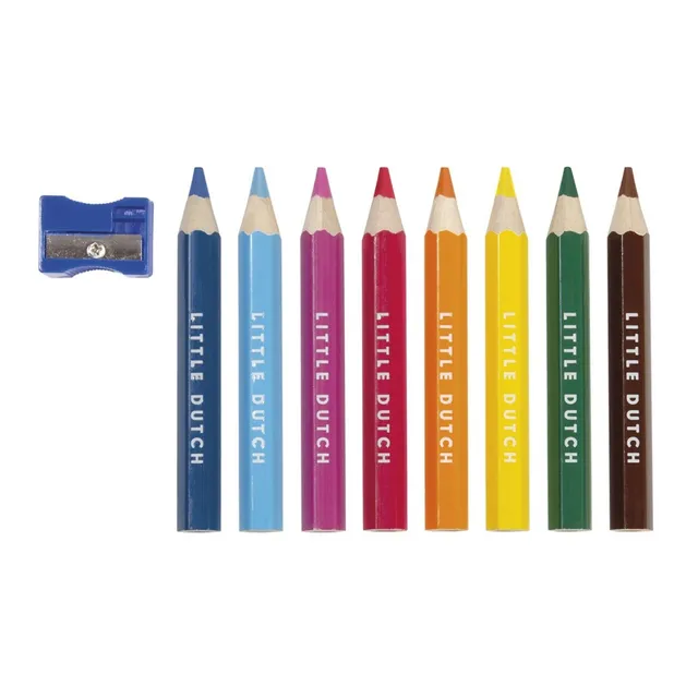 Little Dutch set 8 matite colorate corte con temperino