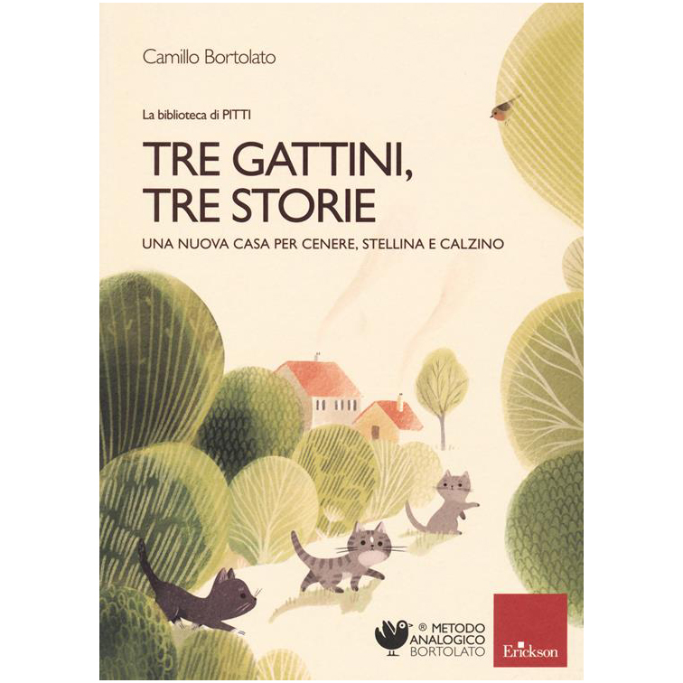 Erickson Tre gattini tre storie libro lettura analogico da 6 anni