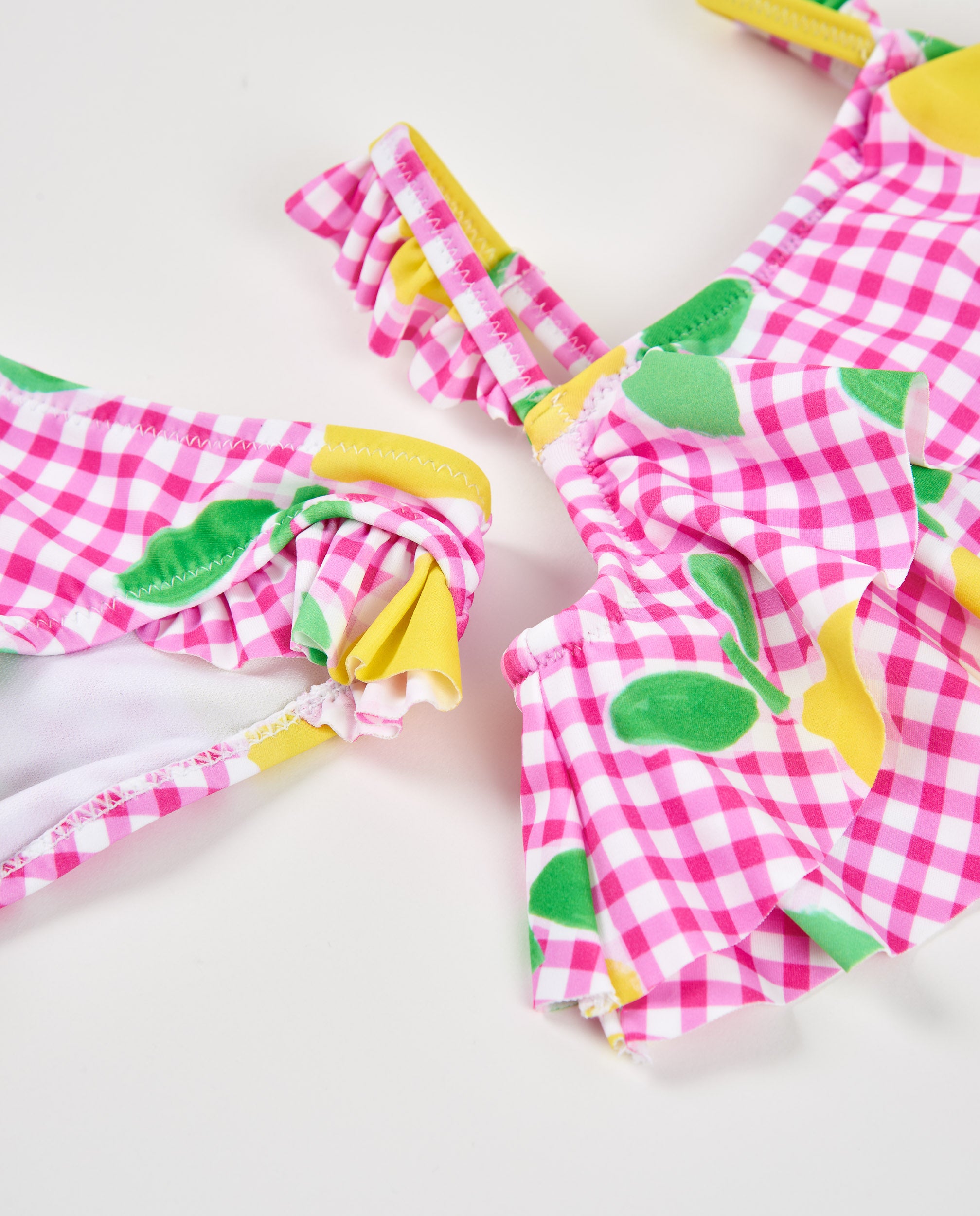Tuc Tuc bikini bambina rosa fantasia limoni