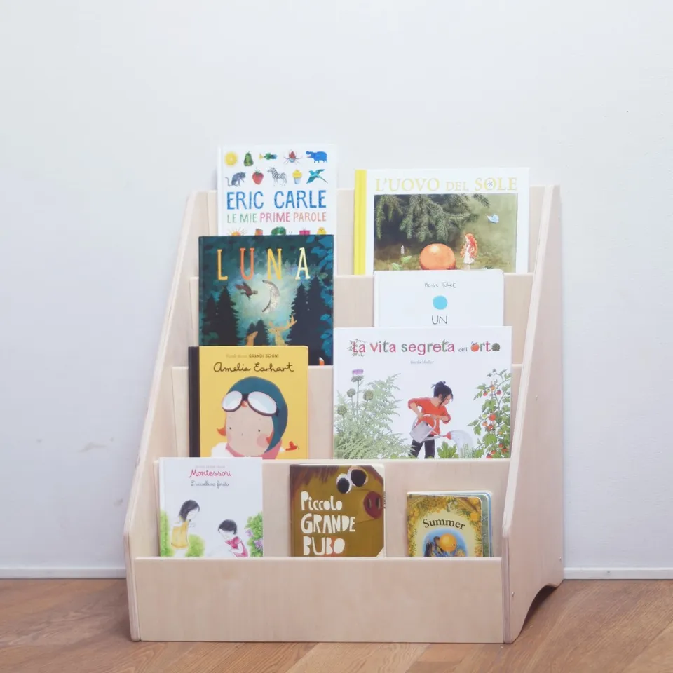 Baboo Edicola libreria frontale Montessori legno 63 cm