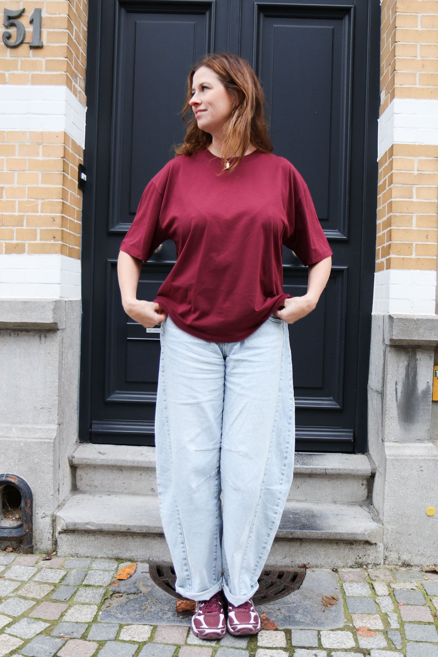 Ella and Rapha You Are Magic t-shirt bordeaux donna