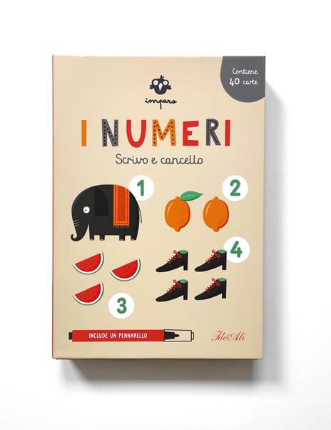 Gallucci Imparo i numeri libro scrivo e cancello 40 carte