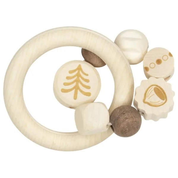 Goki scoiattolo sonaglio anello legno naturale