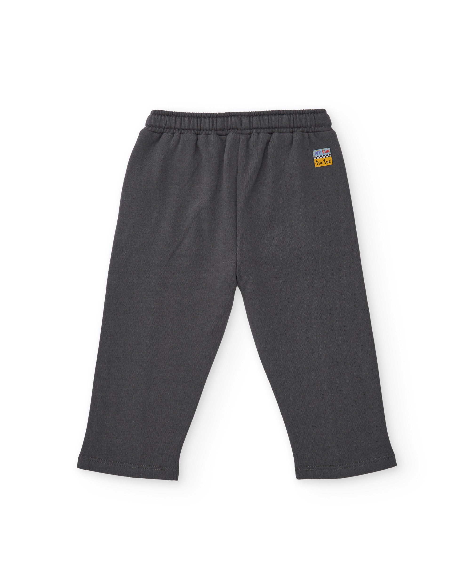 Tuc tuc pantaloni felpa bimbo vita regolabile grigio