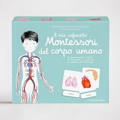 Ippocampo Montessori Corpo Umano cofanetto educativo