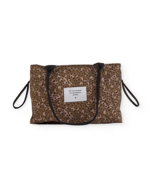 Tuc tuc borsa shopper bimba animalier marrone