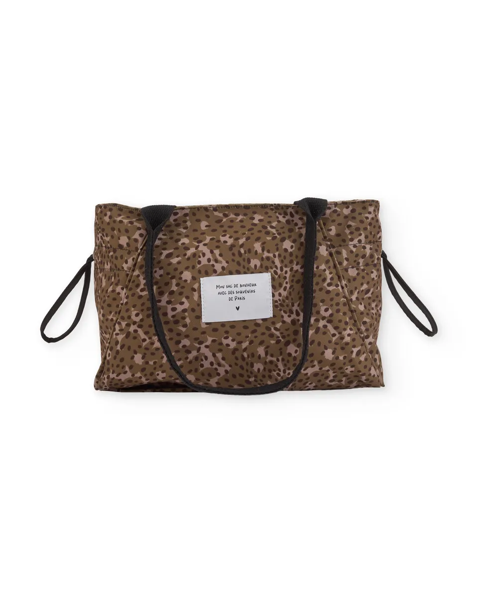 Tuc tuc borsa shopper bimba animalier marrone