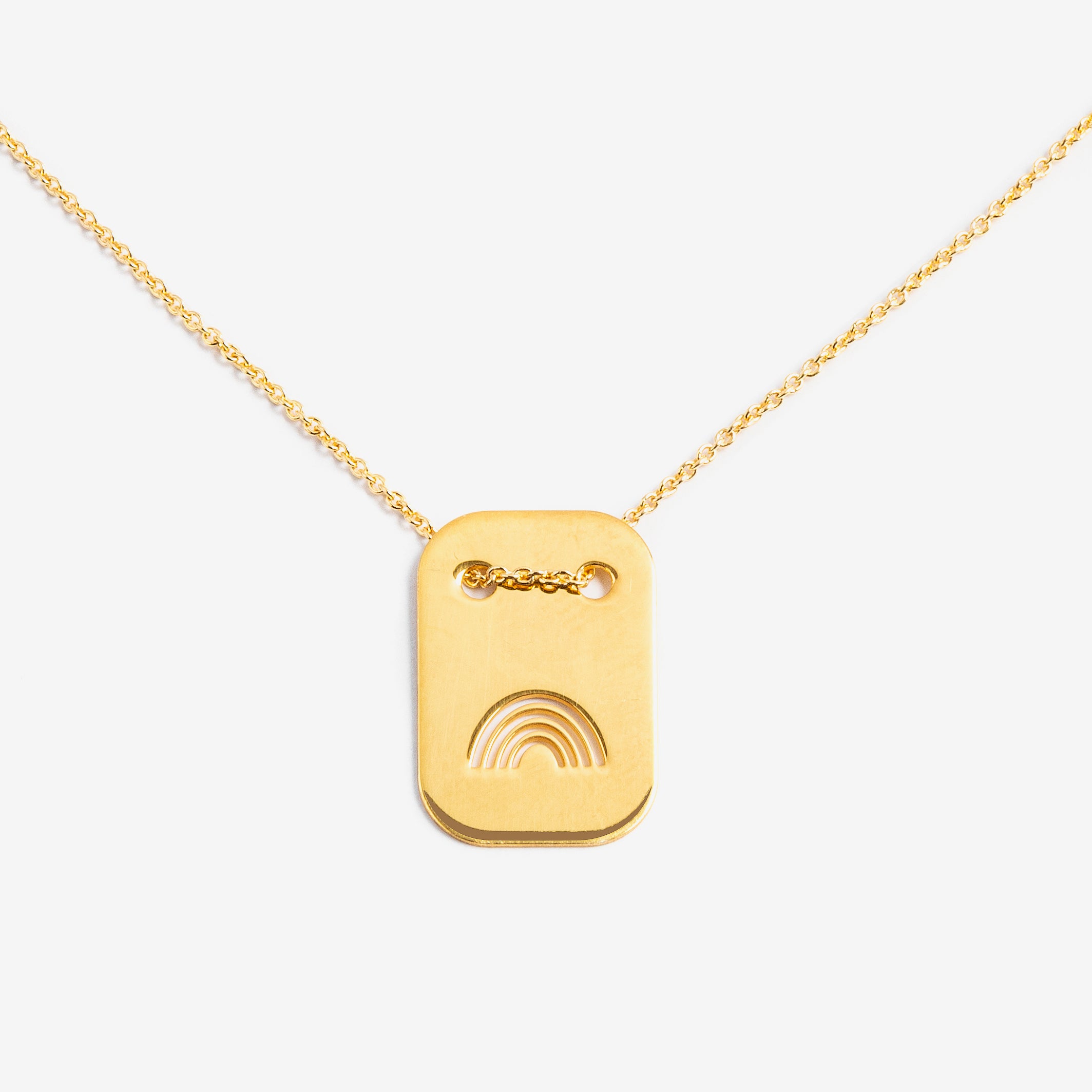 Ella and Rapha Rainbow collana oro argento 925 arcobaleno