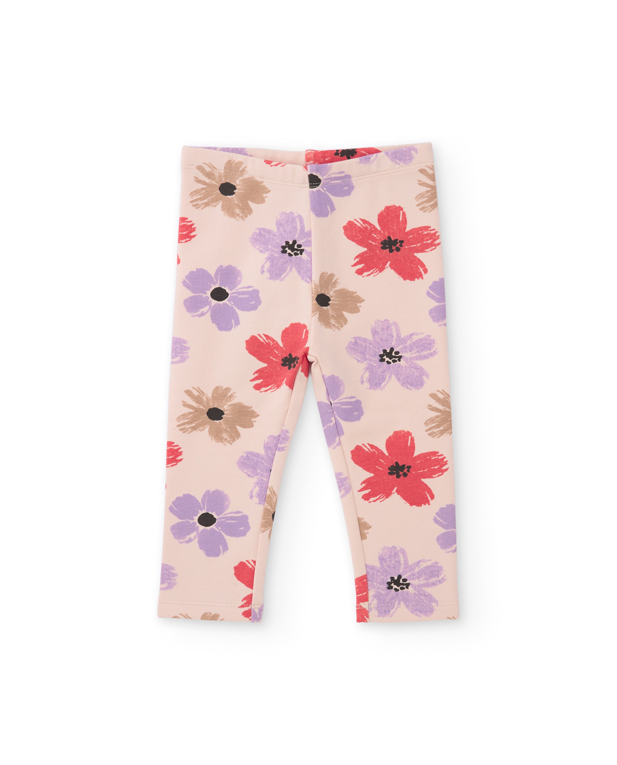 Tuc tuc tuta bambina beige in pile con fiori