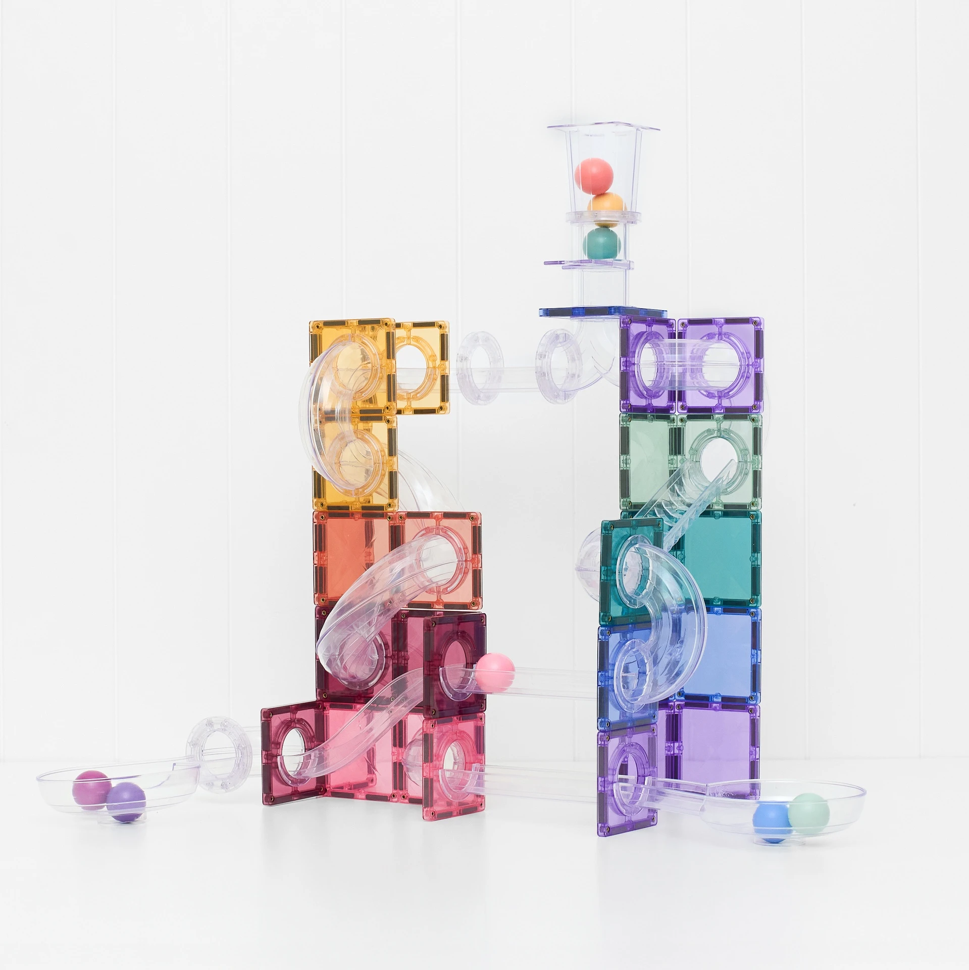 Connetix Pastel Ball Run Pack costruzioni magnetiche 114pz