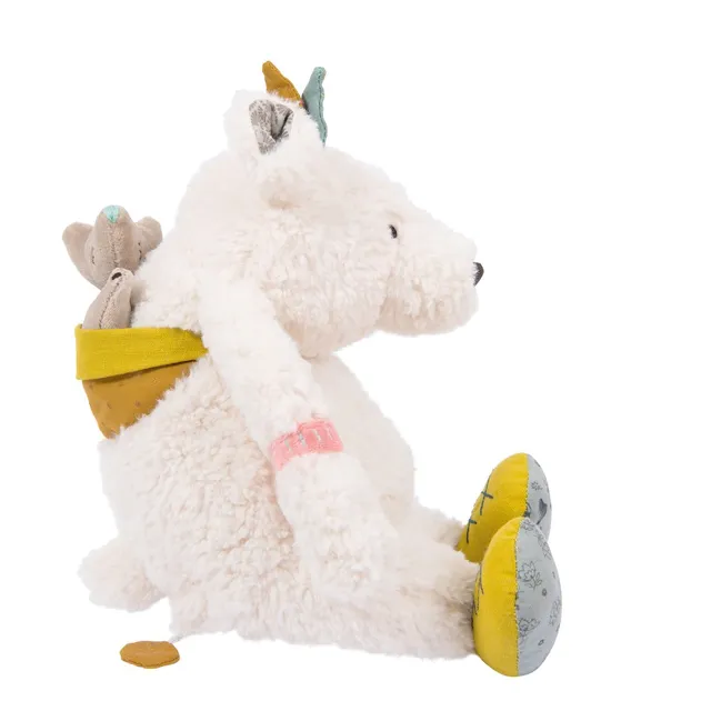 Moulin Roty Le Voyage d'Olga Pom pupazzo carillon 30 cm neonato