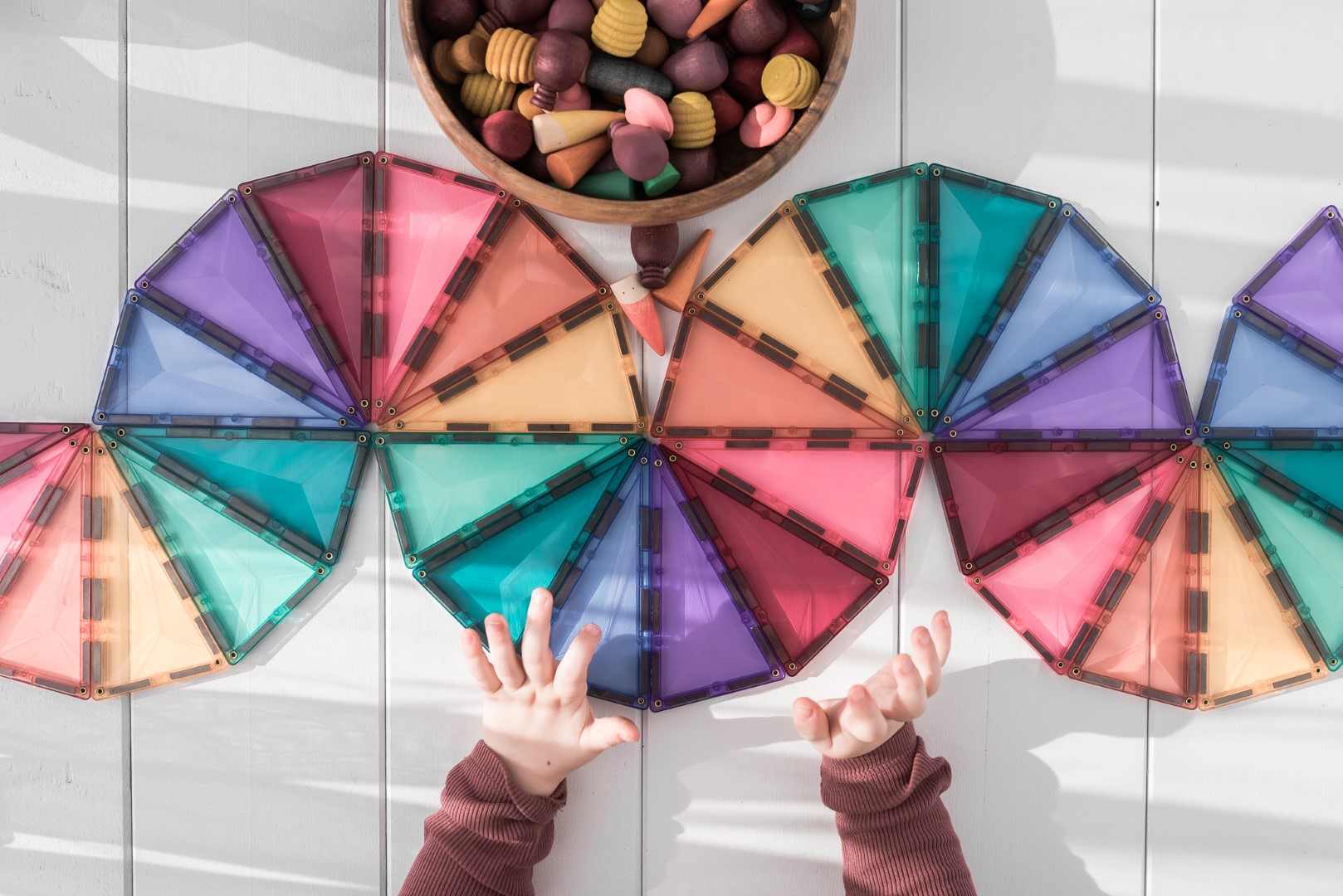Connetix Tiles Costruzioni Magnetiche 40 Pezzi Pastel