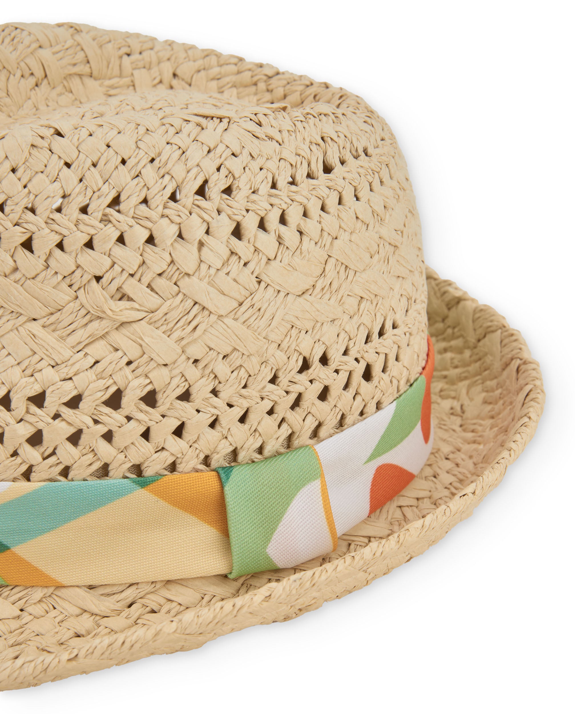 Tuc Tuc cappello bimbo beige tessuto leggero fascia
